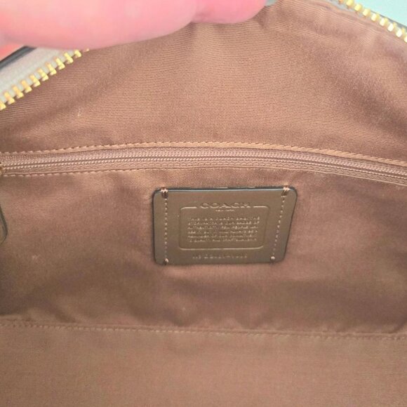 Coach Rowan Satchel/Crossbody Bag Chalk/Gold (LIKE NEW!) - Picture 10 of 13
